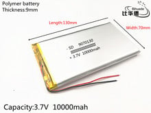 10000mAh 9070130 3.7V lithium polymer lipo battery rechargeable li ion cell 2024 - buy cheap