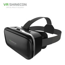 Caixa de Óculos de Realidade Virtual VR Shinecon 6.0 Casque 3 D 3d Óculos de Fone de Ouvido do Capacete Para Smartphone Telefone Inteligente Google Papelão Len 2024 - compre barato