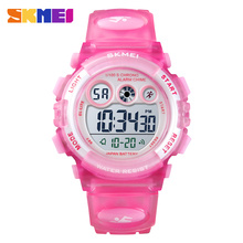 SKMEI-Reloj Deportivo para niños y niñas, pulsera Digital LED resistente al agua, alarma de moda, regalo 2024 - compra barato