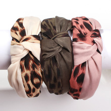 Fashion Leopard Hairbands For Women Knot Turban Soft Headband Simple Sexy Elastic Handmade Vintage Head Band Hair Accessories 2024 - buy cheap