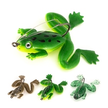 New Outdoor Fishing Lure Fishing Silicone Bait Artificial Frog Lure with Hook Soft Fishing Frog Lures Fishing Tackle Useful 2024 - buy cheap