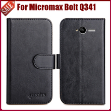 Hot Sale! For Micromax Bolt Q341 Case High Quality 6 Colors Fashion Leather Exclusive Protective Cover Phone Bag 2024 - buy cheap