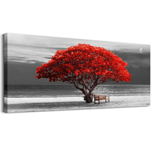 5D Diy Алмазная картина красивое красное дерево Пляжный Пейзаж Алмазная вышивка Продажа Вышивка крестом Мозаика горный хрусталь stickerZP-1860 2024 - купить недорого