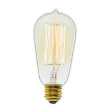 Лампы Эдисона ручной работы, углеродная нить, прозрачная стеклянная Ретро винтажная лампа накаливания Эдисона 40 Вт/60 Вт 220 в E27 ST58 2024 - купить недорого