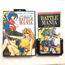 Японская крышка Battle Mania US/JAP, корпус для 16 бит с коробкой и руководством для игровой карты Mega Drive Genesis MD 2024 - купить недорого