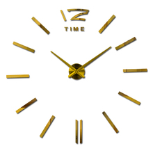 Модные Акриловые зеркальные часы «сделай сам», часы с настенными наклейками, часы, большие украшения, кварцевые, Европа 2024 - купить недорого