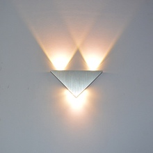Modern Body Triangle Led Wall Lamp 3W Aluminum Wall Light For Bedroom Corridor  Home Lighting Bathroom Light Fixture Wall Sconce 2024 - buy cheap