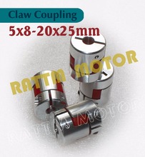 4Pcs 5*8-20*25mm CNC Flexible Jaw Spider Plum 5mm to 8mm Coupling Shaft Coupler 5x8mm D20L25 2024 - buy cheap