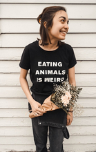 Camiseta vegana con estampado de animales para mujer, ropa divertida vegano de Humor, moda de verano 2024 - compra barato