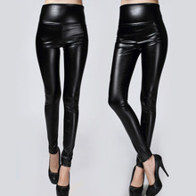 2017 New Winter Thickened Leggings Skinny Pants Women Black Leather Warm PU Pants waist high trousers High Quality Big Size 2024 - buy cheap
