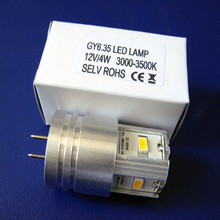 AC de alta qualidade/DC12V GY6.35 lâmpadas led, 12v G6.35 4w alta potência luzes led, pçs/lote 2 G6 GY6.35 Levou cristal de luz LED frete grátis 2024 - compre barato