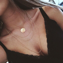 New Fashion Trendy Jewelry Copper Choker Multi Layer Necklace Gift for Women Boho Layering Chokers Chockers Girl 2024 - buy cheap