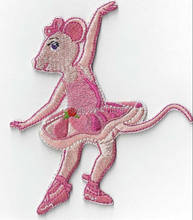 4" Large ANGELINA BALLERINA Movie TV Series Patch Cosplay Costume Embroidered Emblem iron on sew on badge applique 2024 - buy cheap
