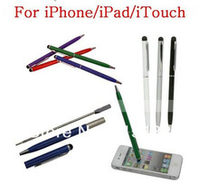 2 в 1 шариковый стилус сенсорная ручка для Ipad Itouch Iphone 3/4G/4S 500 шт. Бесплатная доставка DHL 2024 - купить недорого