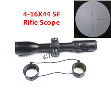 Тактический прицел для винтовки 4-16X44 SF, оптический прицел с красной зеленой точкой для охоты, диаметр трубки 30 мм 2024 - купить недорого