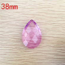 20pcs 38mm Lilac Crystal Chandelier Pendants Wedding Home Garland Strand Decoration Pendants For Wedding Decoration 2024 - buy cheap