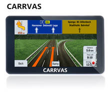 CARRVAS 7 inch Car GPS Navigation screen FM 800Mhz Vehicle Truck GPS Car navigator Europe Sat nav Lifetime Map 2024 - buy cheap