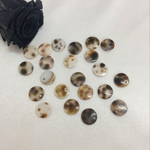 10 мм 40 шт натуральный Тигр Cowrie Shell бусины плоские круглые формы камень ювелирные изделия бисера 2024 - купить недорого