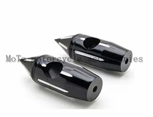 Black Billet Spike Handlebar Risers For HARLEY Softail Dyna Sportster Custom HONDA VTX1300 VTX1800 Aluminum 25mm 2024 - buy cheap