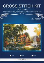 oneroom Rural cottage Scenery Embroidery Needlework Crafts 14CT Unprinted DMC DIY Quality Cross Stitch Kits Handmade Arts Decor 2024 - buy cheap