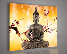 Pintura al óleo de Buda, lienzo grande, abstracto y moderno, no enmarcado 2024 - compra barato