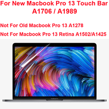 10 шт., прозрачная защитная пленка для экрана macbook Pro 13 Touch Bar A1706 A1989 A2159, защитная пленка для экрана macbookpro Touch Bar 13,3 2024 - купить недорого
