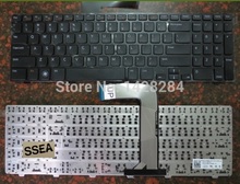 Ssea teclado americano original, novo teclado preto para dell inspiron 15r n5110 m5110 n 5110 atacado 2024 - compre barato