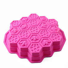 1PC Random Color Honey Comb Bees Mold Beeswax Silicone Pan Cake Mould Ice Jelly Chocolate Mold DIY Cake Decoration OK 0975 2024 - buy cheap