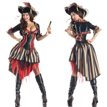 New Pirates of the Caribbean cosplay dress Halloween female pirate costume party costumes DS uniforms Adult cosplay 2024 - buy cheap