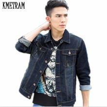 KMETRAM 2020 Spring Autumn Men Denim Jacket Casual Slim Jean Jacket Outdoors Jacket Masculino Outwear jaqueta masculino HH267 2024 - buy cheap