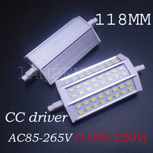 high power led lights smd5730 r7s 118mm 10w real power with 48pcs SMD5730 r7s led 118mm 110V 120V 220V 230V 240V 2024 - buy cheap