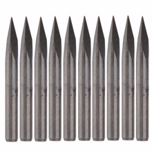 10Pcs Carbide Steel 25 Degree 1/8" Router Pyramid Engraving Bits CNC Machinery 0.3mm 2024 - buy cheap