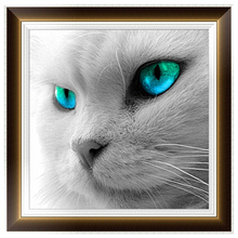 DIY 5D Square Diamonds Embroidery Animal Cat full Round Diamond Painting Cross Stitch Kits Diamond Mosaic Home decor D1844 2024 - buy cheap