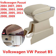 Leather Car Center Console Armrest Storage Box for Volkswagen VW Passat B5 2002 ~2005 2006 2007 2008 2009 Armrests Free Shipping 2024 - buy cheap