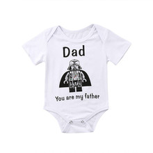 Newborn Kids Baby Boys Star Wars Fashion Casual O-Neck Bodysuit Jumpsuit Outfit Clothes 0-24M 2024 - buy cheap