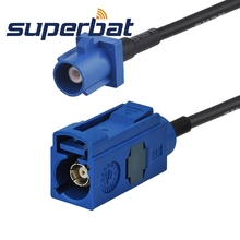 Superbat Fakra C Blue/5005 Female to Male Straight Pigtail RG174 100cm for GPS Antenna Extesion RF Coaxial Cable 2024 - buy cheap