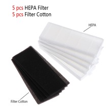 SKYMEN-Reemplazo de filtros HEPA + filtro de algodón, 135x50mm para Ecovas DN621 DN621 + DN620 para iLife A6 A4 A4S, 10 Uds., nuevo 2024 - compra barato