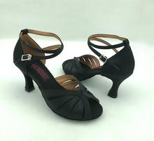 Comfortable and fashional  womens latin dance shoes ballroom salsa shoes tango shoes & wedding shoes 6223BLK more than 10colours 2024 - buy cheap