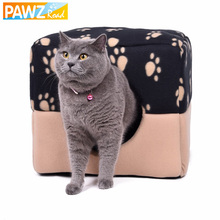 3 Different Ways Cat Bed Paw Pattern Pet Bed Small Dog House Summer Puppy Kennel Kittem Cushion Soft Cat House Goods for Pet 2024 - buy cheap