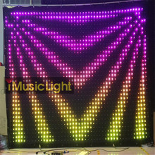 P6CM 2M * 3M Поддержка управления освещением Madrix LED гибкий экран Led Vision занавес экран видео ткань 2024 - купить недорого