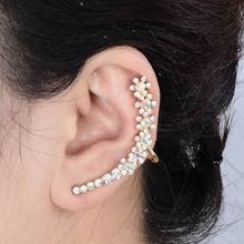 Fashion Clip Earrings For Woman Shiny Crystal Earring Clip Personality Ear Cuff Earring Jewelry 2024 - buy cheap