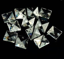 120pcs 22mm X 22mm 2 HOLES MEC SQUARE CRYSTAL BEAD PRISM CHANDELIER LAMP SHIPPING FREE 2024 - buy cheap