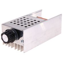 Ac 220v 6000w regulador de tensão scr controlador eletrônico dimmer termostato regulação velocidade molde com caso