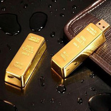 USB 3.0 High Speed Gold Bar Memoria Usb Flash Drive 32GB 16GB Pen Drive 64GB Pendrive 1TB 2TB Usb Memory Stick Key Business Gift 2024 - buy cheap