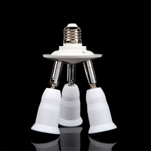 Acessórios de iluminação lâmpadas led 3 em 1, base ajustável da lâmpada, suporte adaptador, soquete divisor