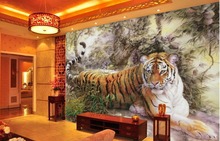 3d stereoscopic wallpaper animal custom 3d mural wallpaper tv backdrop papel de parede Home Decoration 2024 - buy cheap