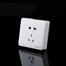 Free Shipping,KM001EU-W White Surface Mounted 5 pins Wall Socket 10A socket 2024 - buy cheap