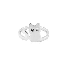 10 Uds nuevo Oro pulido anillo ajustable de gato Rosa lindo anillo de gato precioso joyería de gato envío gratis JZ140 2024 - compra barato