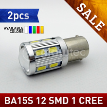 2PCS P21W 1156 BA15S 13 SMD 5730 Super 1xCREE 13smd Brightness Brake Fog Lamps Bulb Car led GLOWTEC 2024 - buy cheap