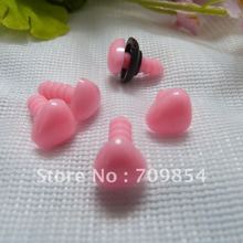 free shipping!!! 500pcs/lot 10x11mm Animal Triangular pink PLASTIC NOSES PLUSH BEAR Toy findings/ 2024 - buy cheap